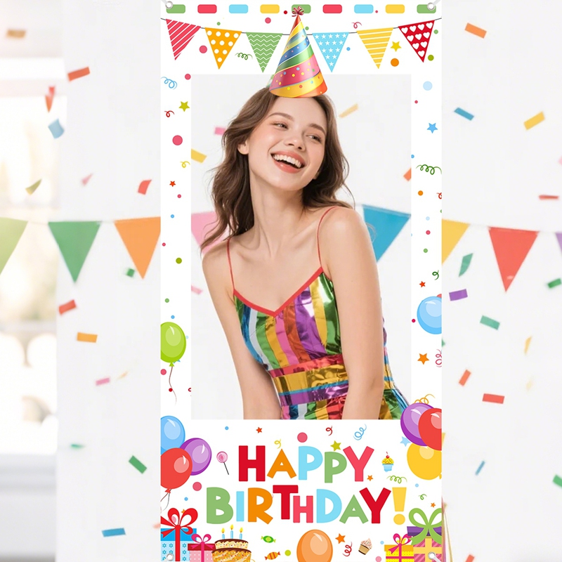 Photo Booth Frame - Fotobooth-lijstje voor verjaardagsfeest, Happy Birthday fotolijst