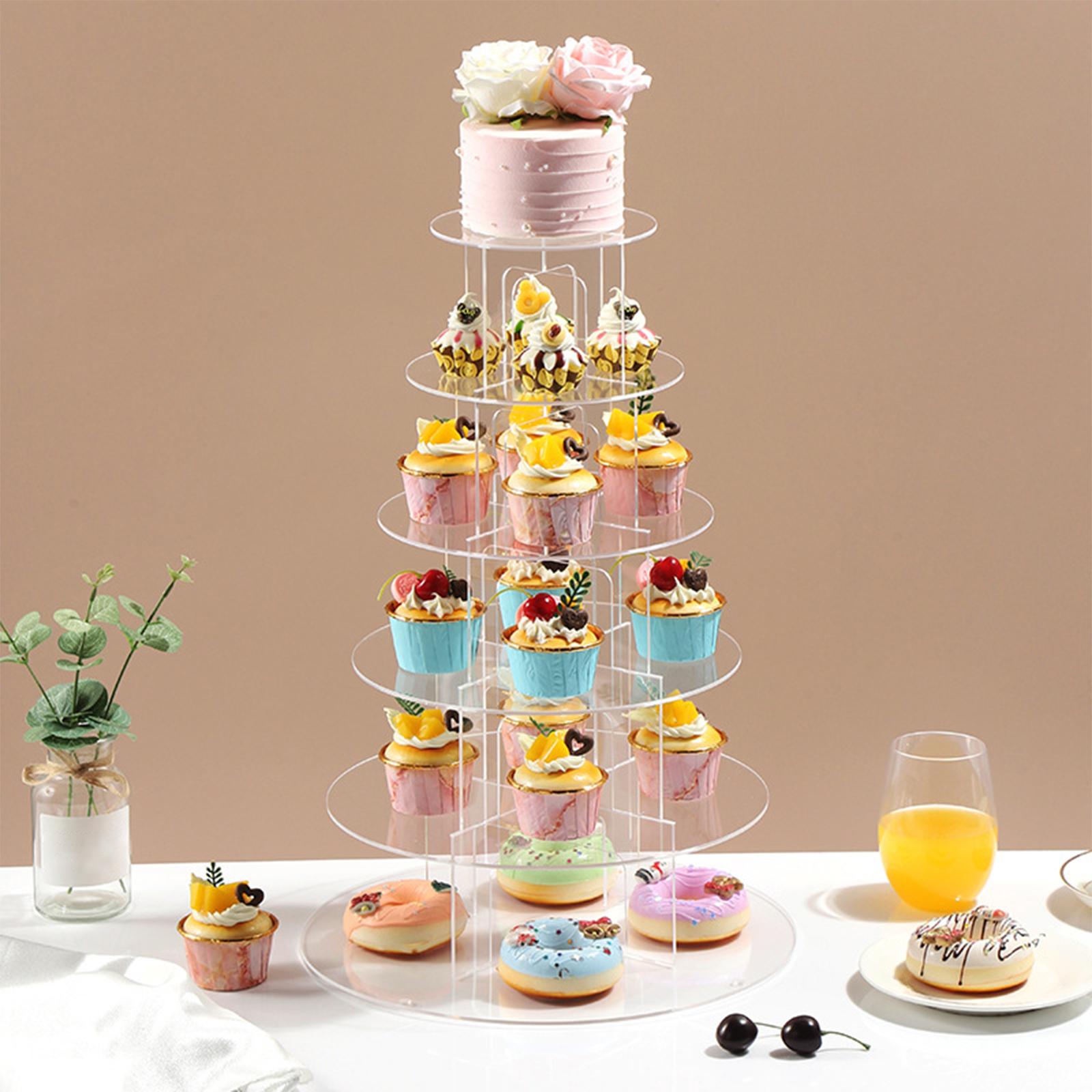 Cupcake Stand Tier - 3/4/5 Tier Acryl Cupcake Stand Dessert