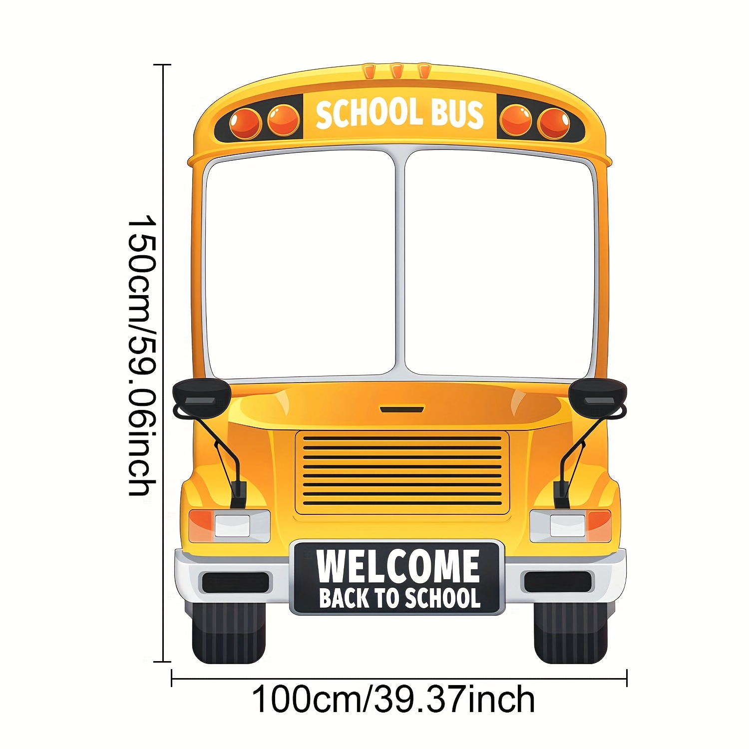 Photo Booth Frame - 2D platte 1pc back-to-schoolseizoen fotografie polyester