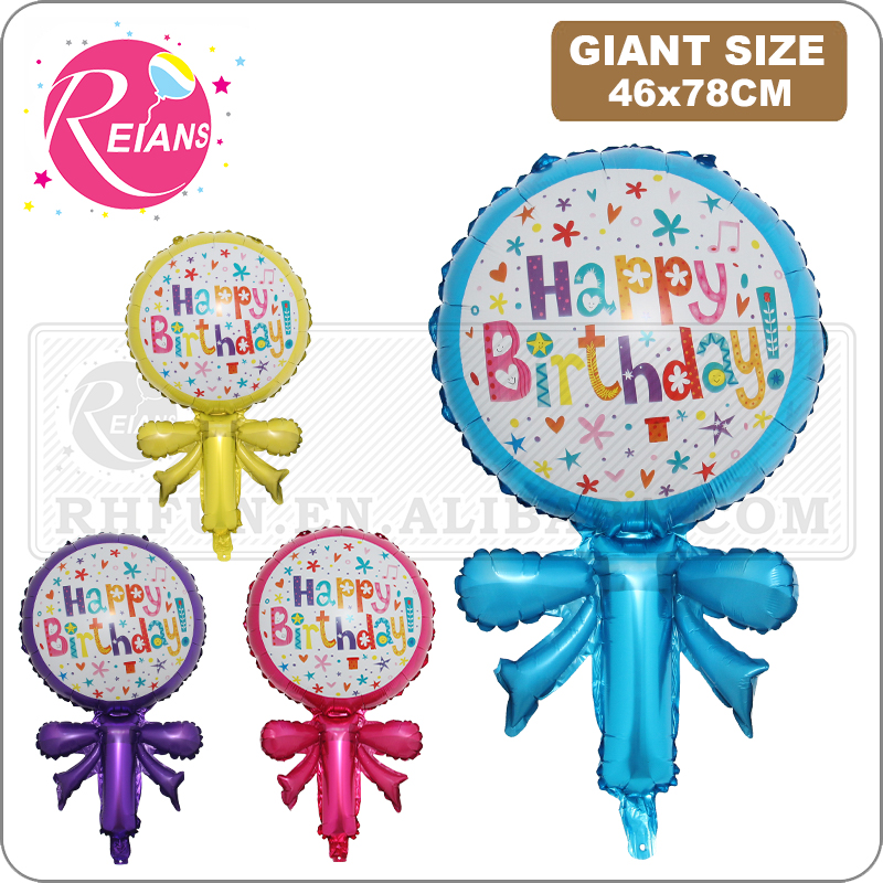 Party Event Supplier - Gelukkige Verjaardag Strik Lollipop Snoep Bloem