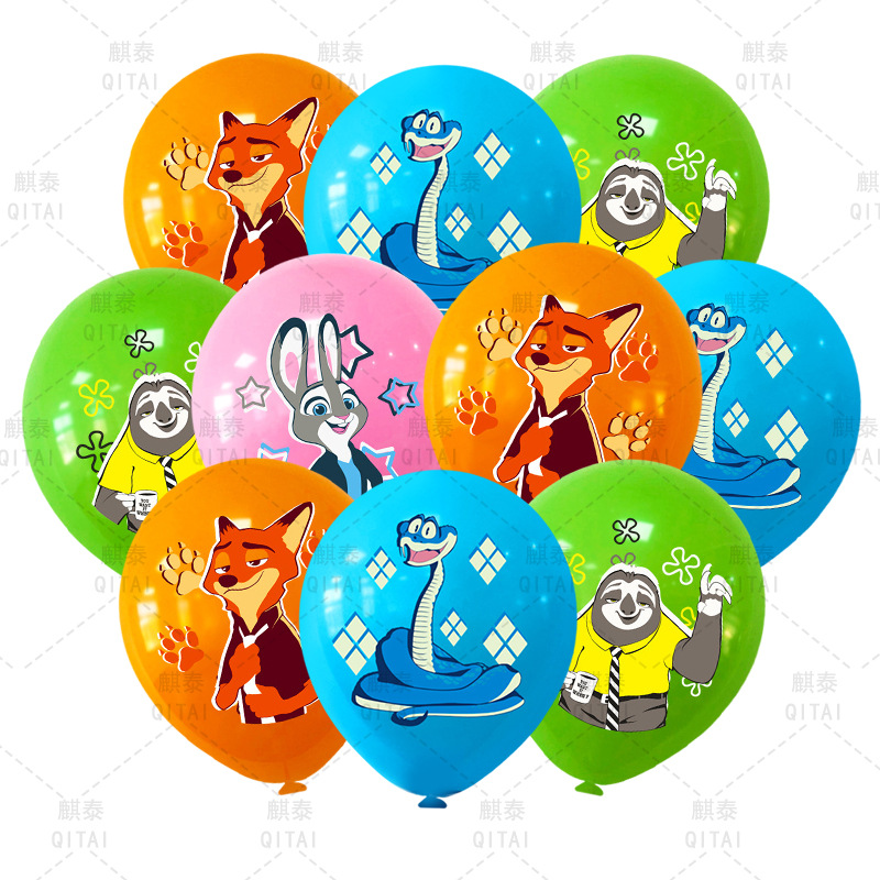 Event Supplies - Nieuwe Zootopia Ballonnen Wild Dier Latex
