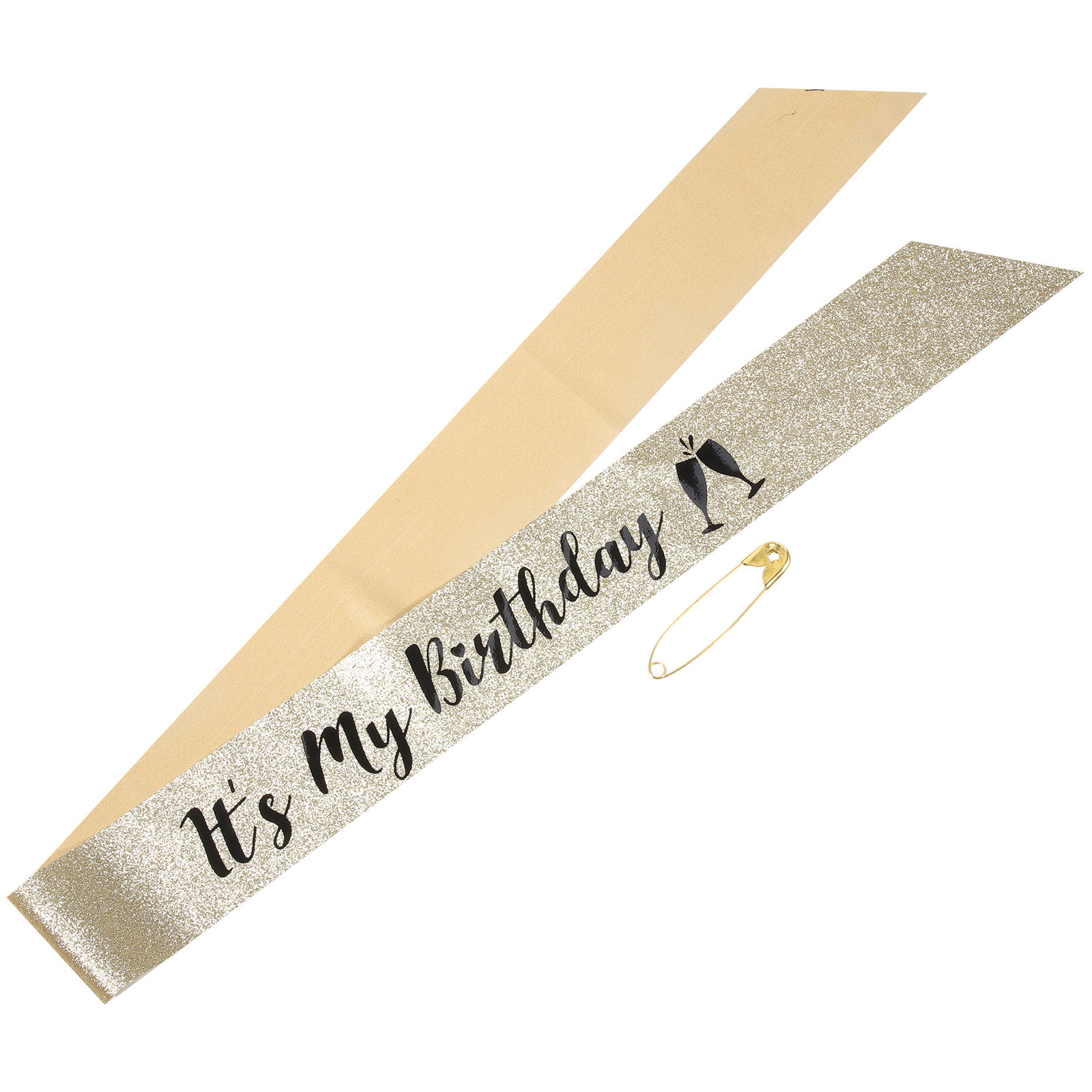 Birthday Sash Glitter - 1 Stuk Glanzende Glitter Doek Verjaardagssjerp