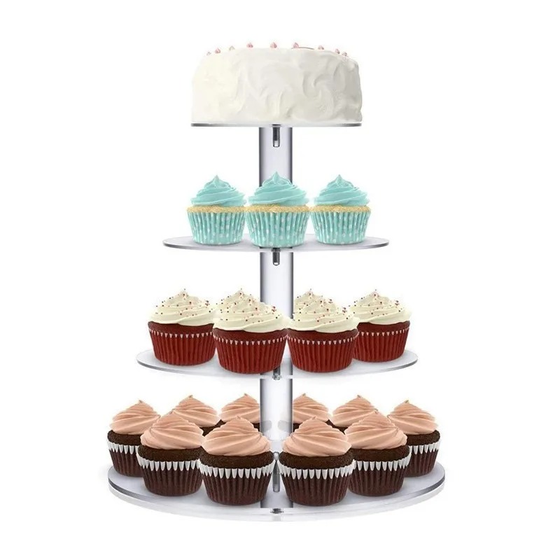 Cupcake Stand Tier - Helder acryl 3-5 Tier Cupcake Houder