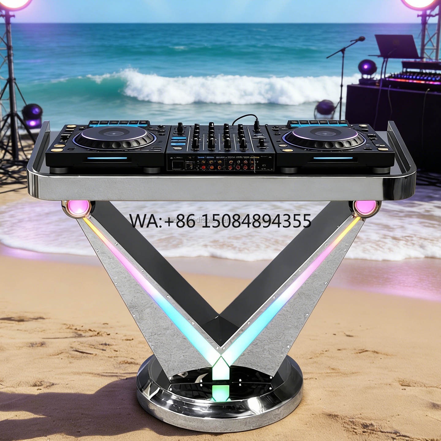 Event Party Dj - LiqVis Mobiele Moderne Luxe DJ Booth