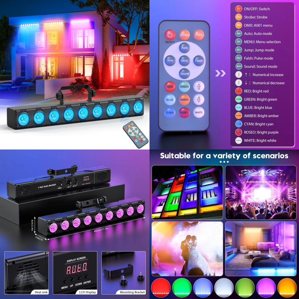 Event Party Dj - 36W RGB Wandwasser Floodlight voor binnenverlichting