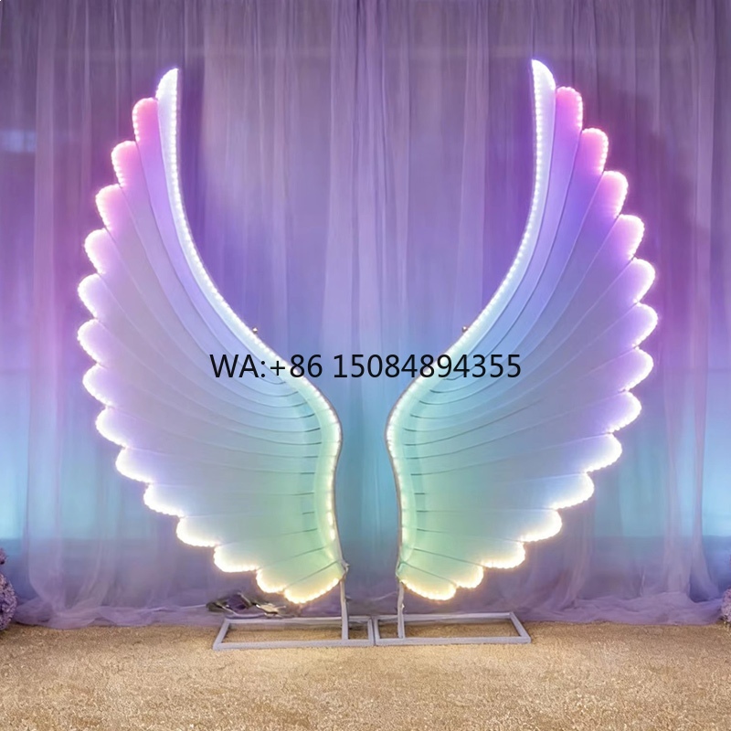Event & Party Supply - Gloeiende engelenvleugels lichtdecoratie kleur fantasie LED