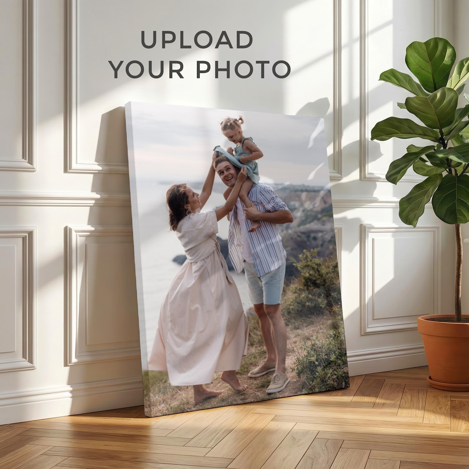 Eve Party - Gepersonaliseerd fotocanvas, op maat gemaakte familie-wanddecoratie,