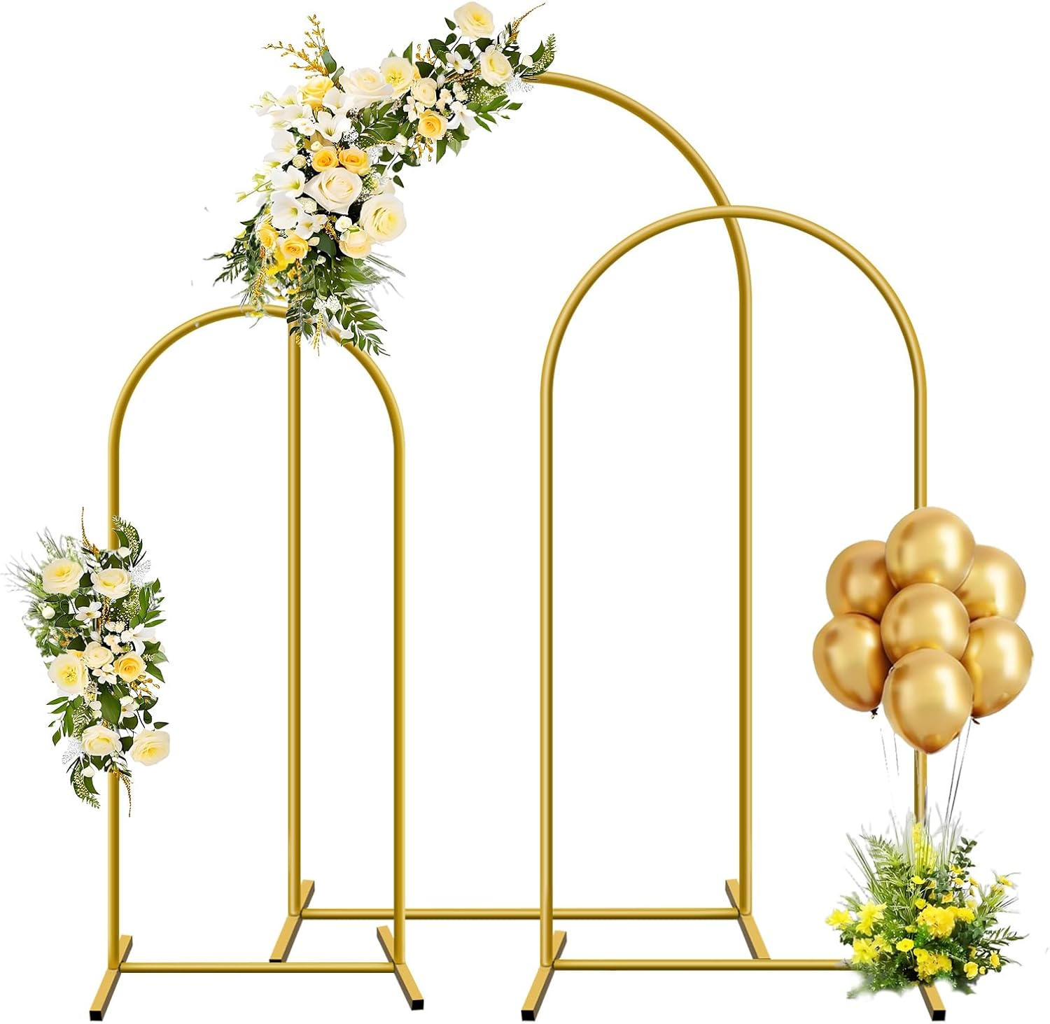 Balloon Arch Kit - 1 st Goud Metalen Boog Achtergrond