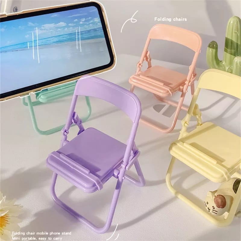 Event Support - Leuke stoeltelefoonhouderstandaard Creatieve desktop-organizer Multifunctionele telefoonstandaard
