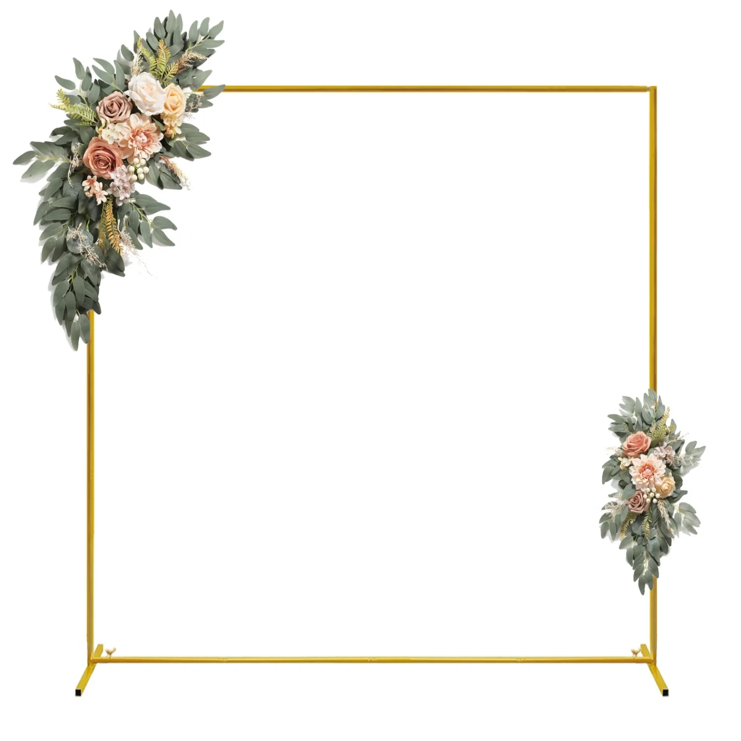 Balloon Arch Kit - Gouden Bruiloft Bogen Vierkante Achtergrond Stand