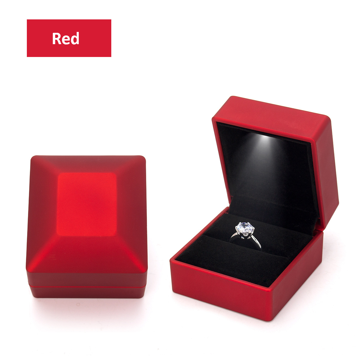 Event Z - Ringdoos LED-licht voorstel verlovingsketting dozen sieraden