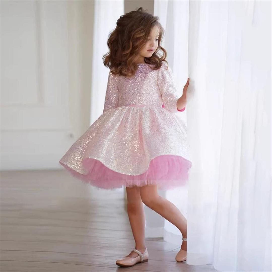 Glitter Roze Meisje Jurk Kniel - Birthday Sash Glitter recensie en prijs