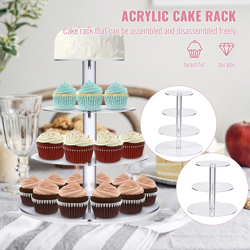1Pc 3/4/5 Tier Acryl Ronde Cup - Cupcake Stand Tier recensie en prijs