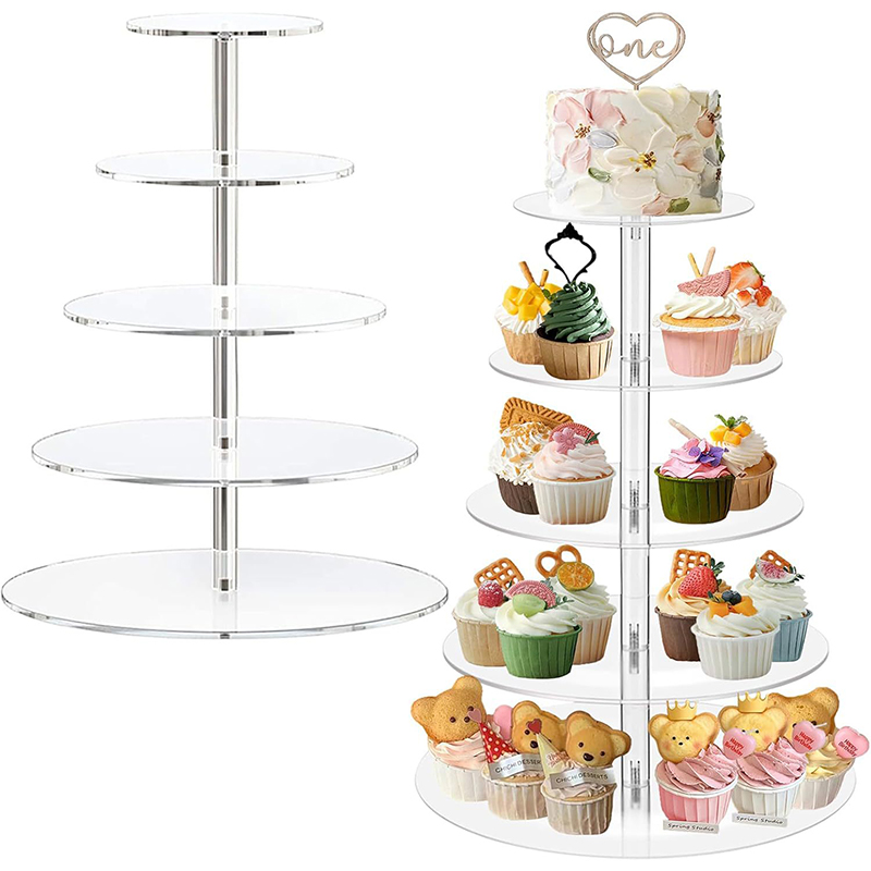 1Pc 3/4/5 Tier Acryl Ronde Cup - Cupcake Stand Tier recensie en prijs