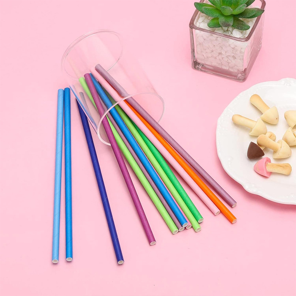 25/50/100PCS Wegwerp Papieren  - Paper Straw Color recensie en prijs