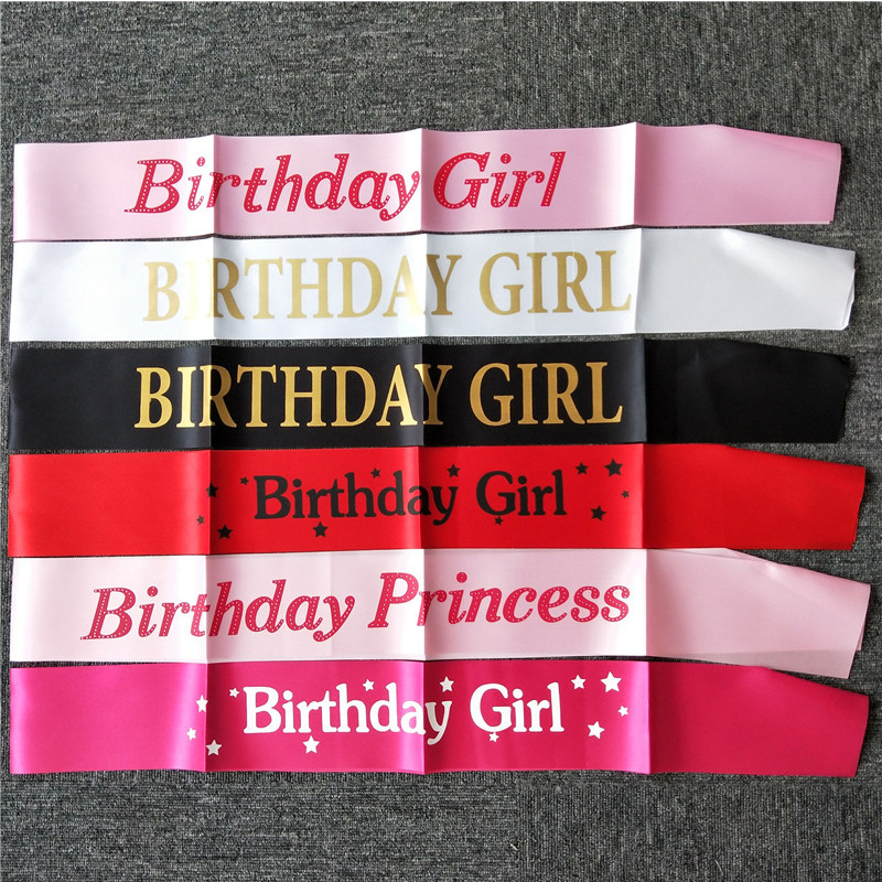 Verjaardag meisje linten schou - Birthday Sash Glitter recensie en prijs