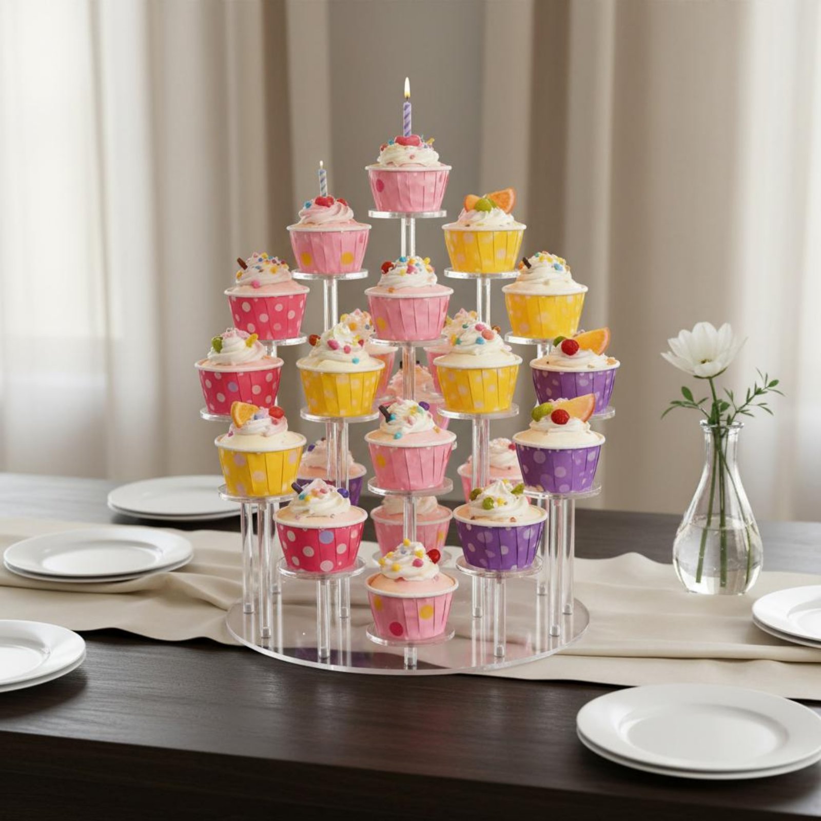 Acryl Cupcake Stand Transparan - Cupcake Stand Tier recensie en prijs