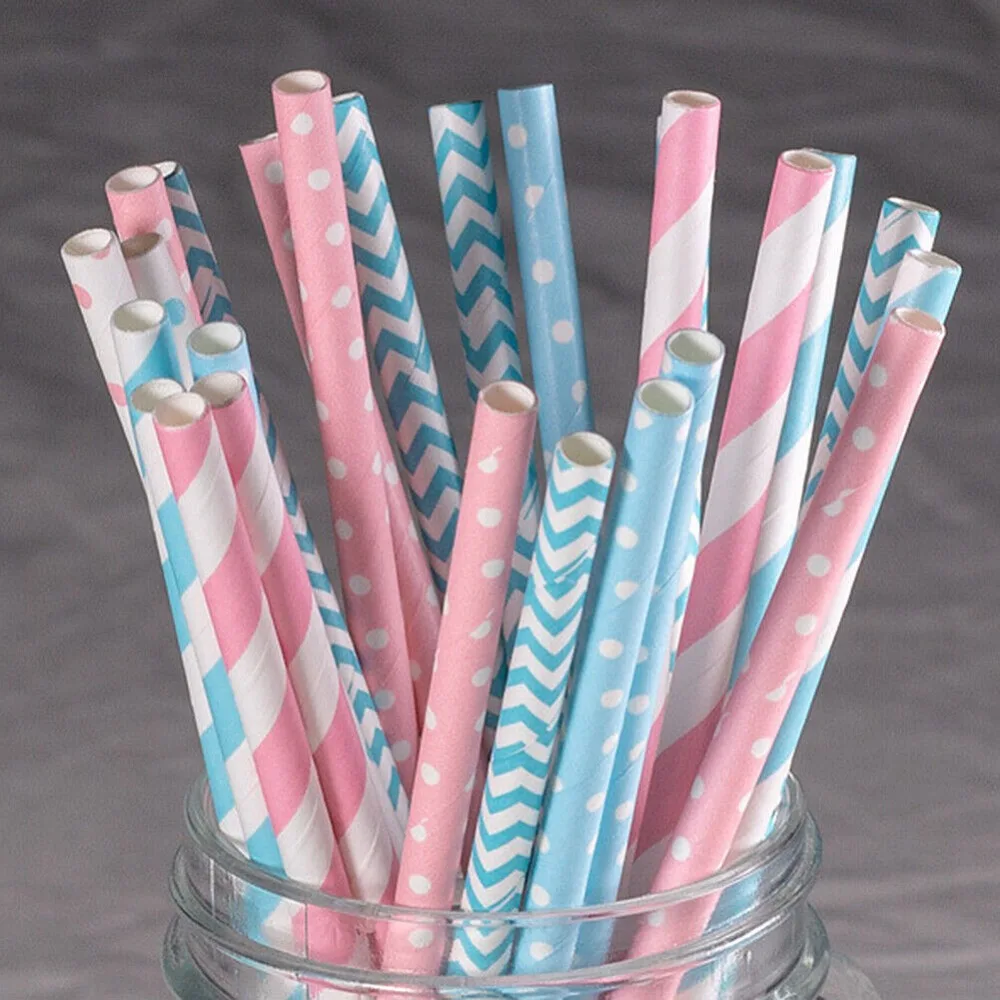 100 bulkverpakte papieren riet - Paper Straw Color recensie en prijs