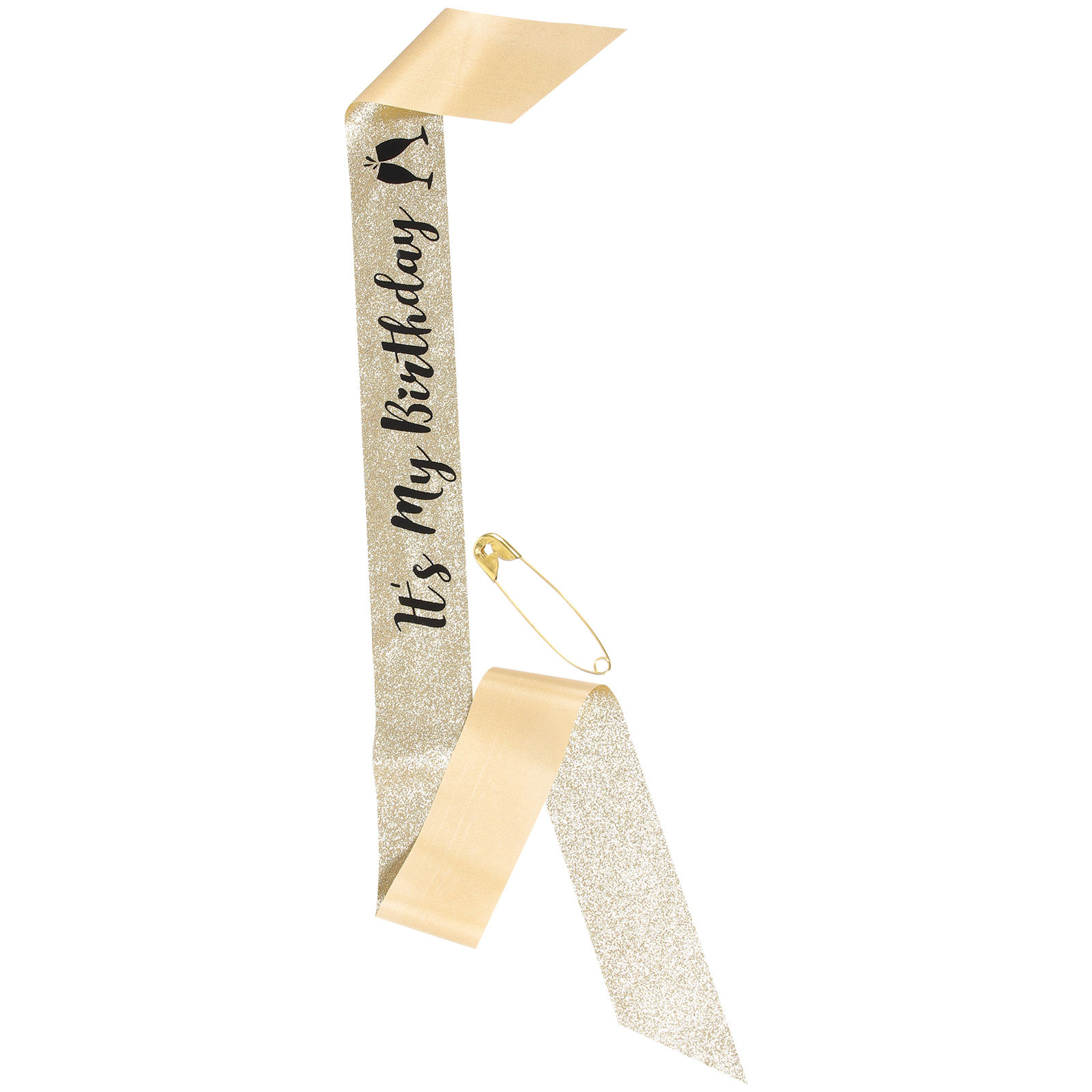 1 Stuk Glanzende Glitter Doek  - Birthday Sash Glitter recensie en prijs