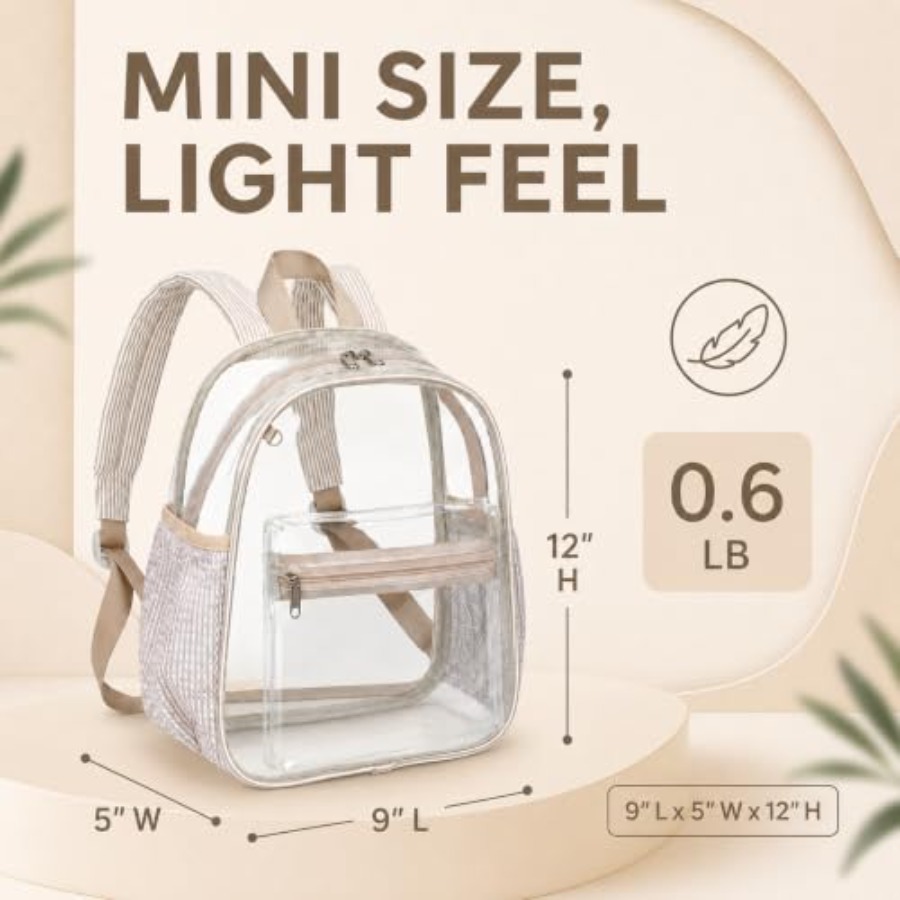 Mini transparante rugzak voor  - Event & Party Supply recensie en prijs