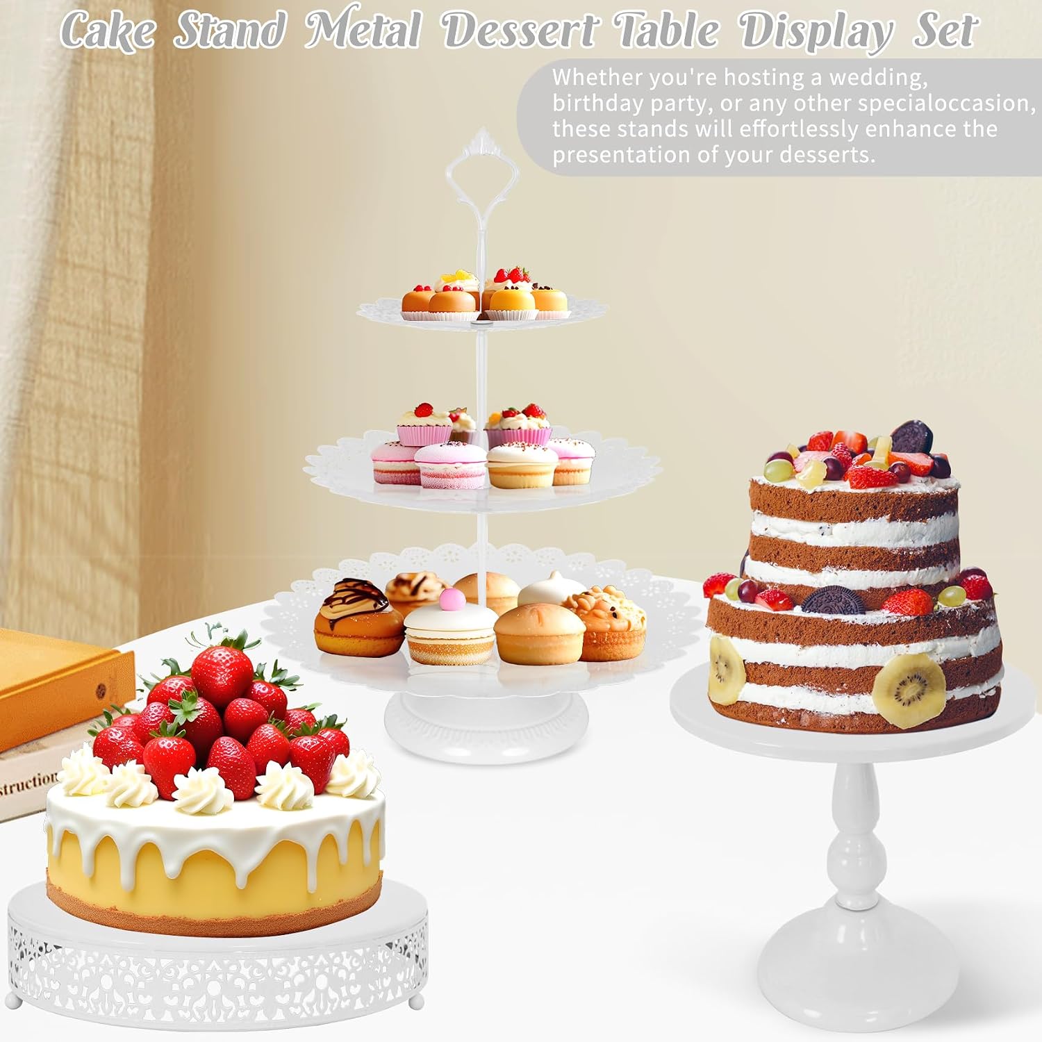 Zwarte Metalen Desserttafel Pr - Cupcake Stand Tier recensie en prijs
