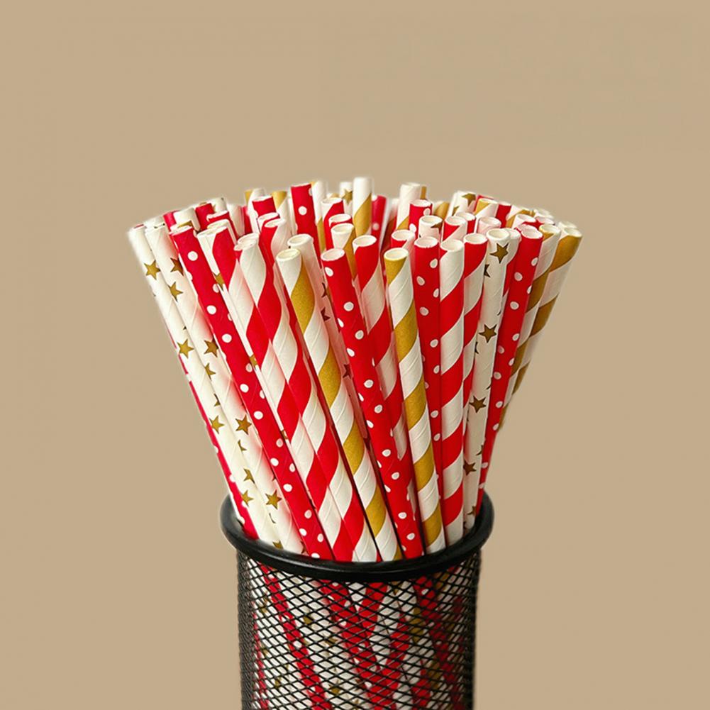 100 Stuks Kleurrijke Gestreept - Paper Straw Color recensie en prijs