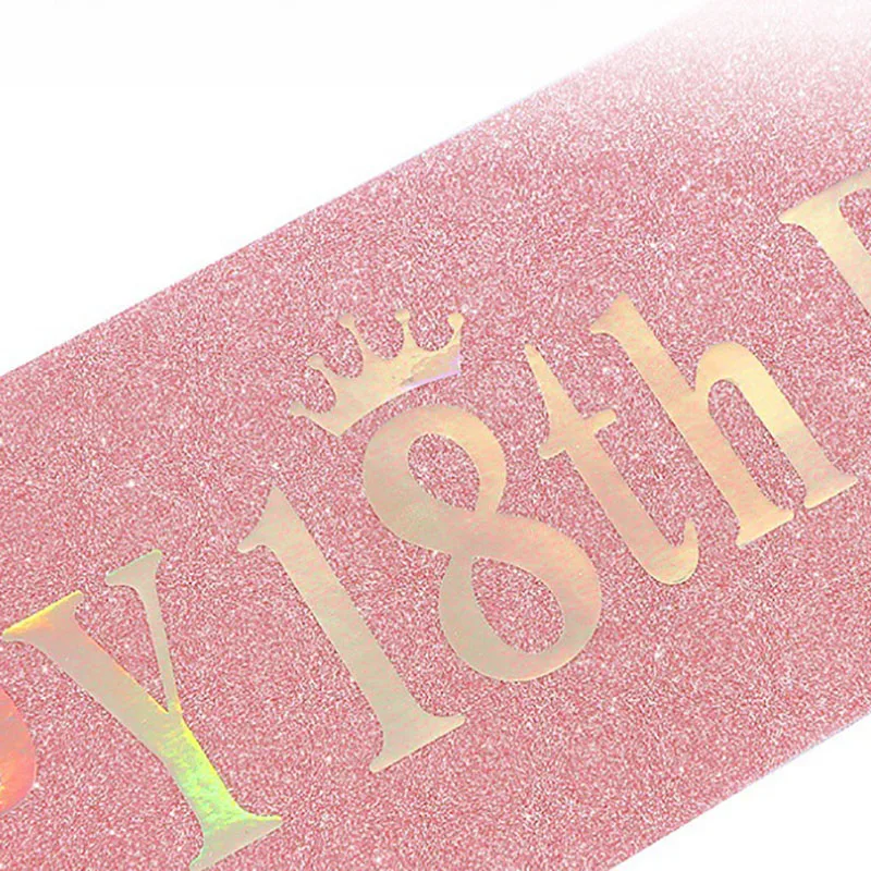 Gelukkige 10e 13e 16e 21e 30e  - Birthday Sash Glitter recensie en prijs