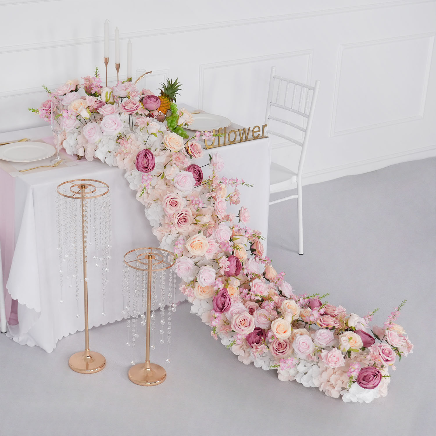 Uflower Luxe Kunstbloem Rij Ve - Flower Wall Panel recensie en prijs