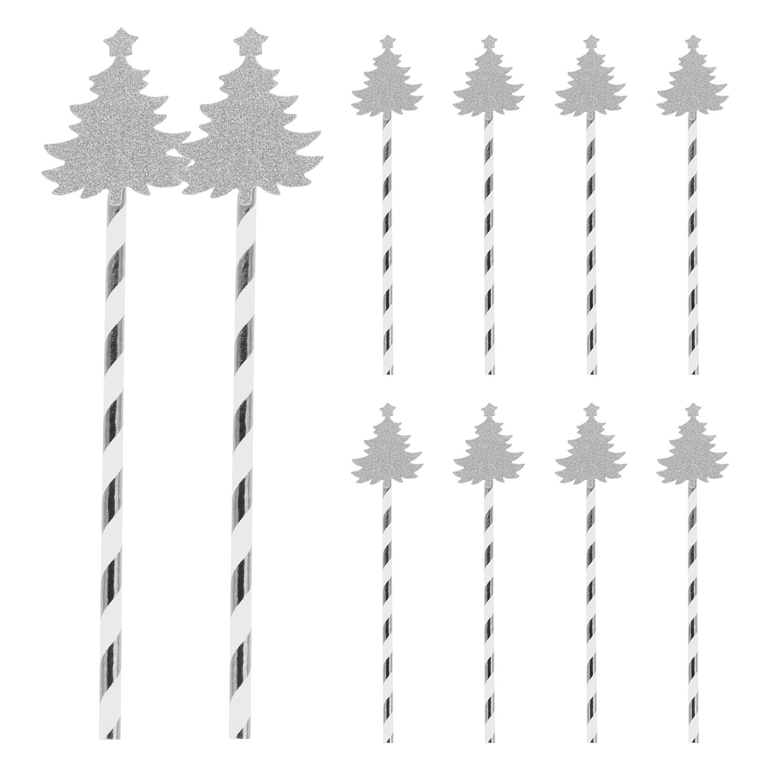 25 stuks kerstboomontwerp papi - Paper Straw Color recensie en prijs