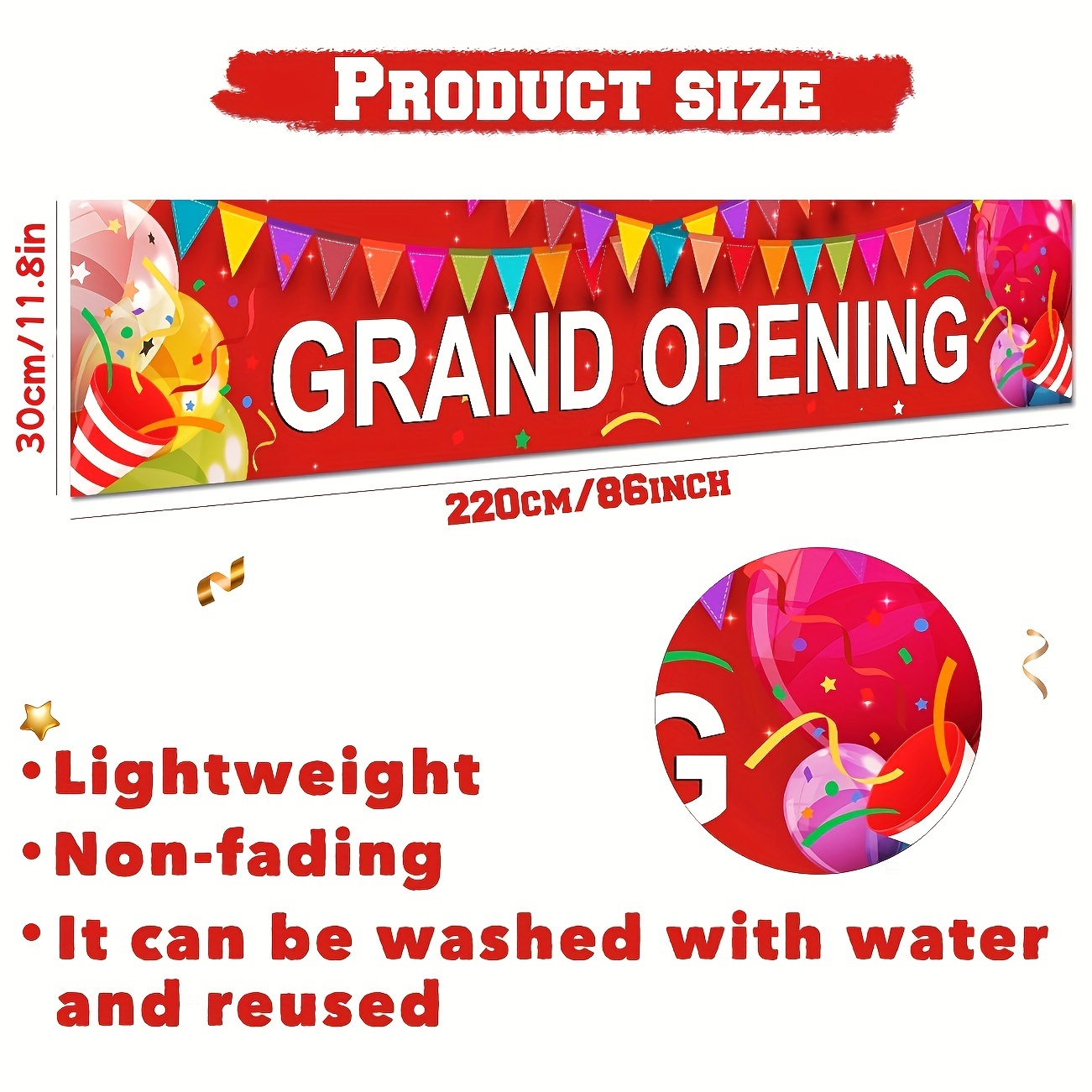 Grote Opening Banner Nieuwe Wi - Party Event Supply Store recensie en prijs