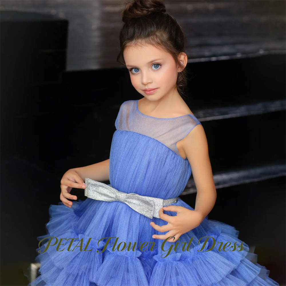 Bloemblaadje blauwe mouwloze k - Birthday Sash Glitter recensie en prijs