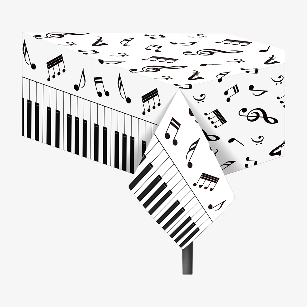 1 stuk muzieknoot-tafelkleed d - Table Cloth Disposable recensie en prijs