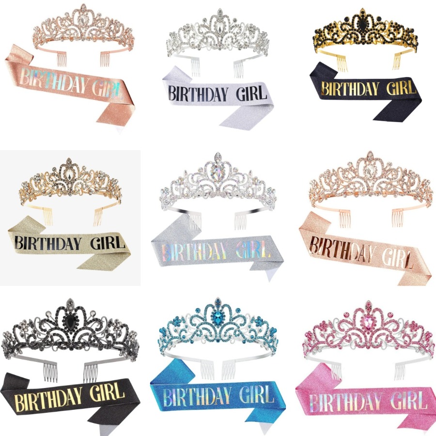 2-delige set met strass-krista - Birthday Sash Glitter recensie en prijs