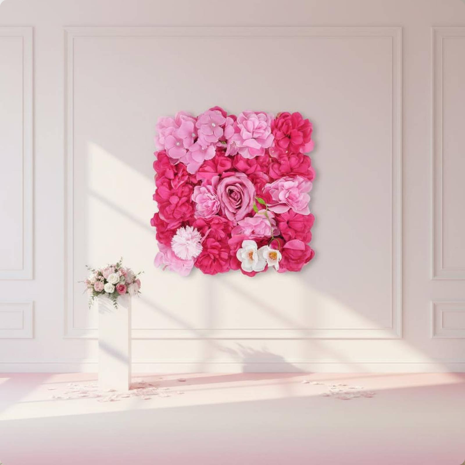 Kunstbloemenwandpaneel, eenvou - Flower Wall Panel recensie en prijs