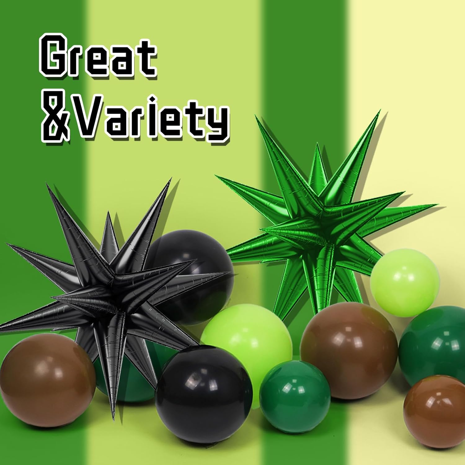 Bruin Zwart Groen Latex Ballon - Balloon Arch Kit recensie en prijs