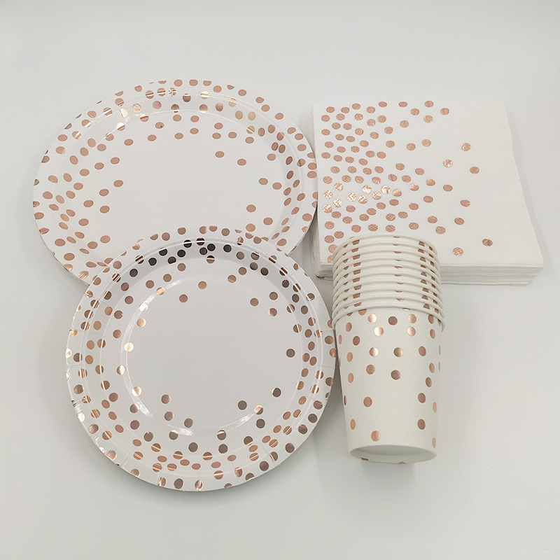 Rose Gold Party Servies Kit Ta - Paper Straw Color recensie en prijs