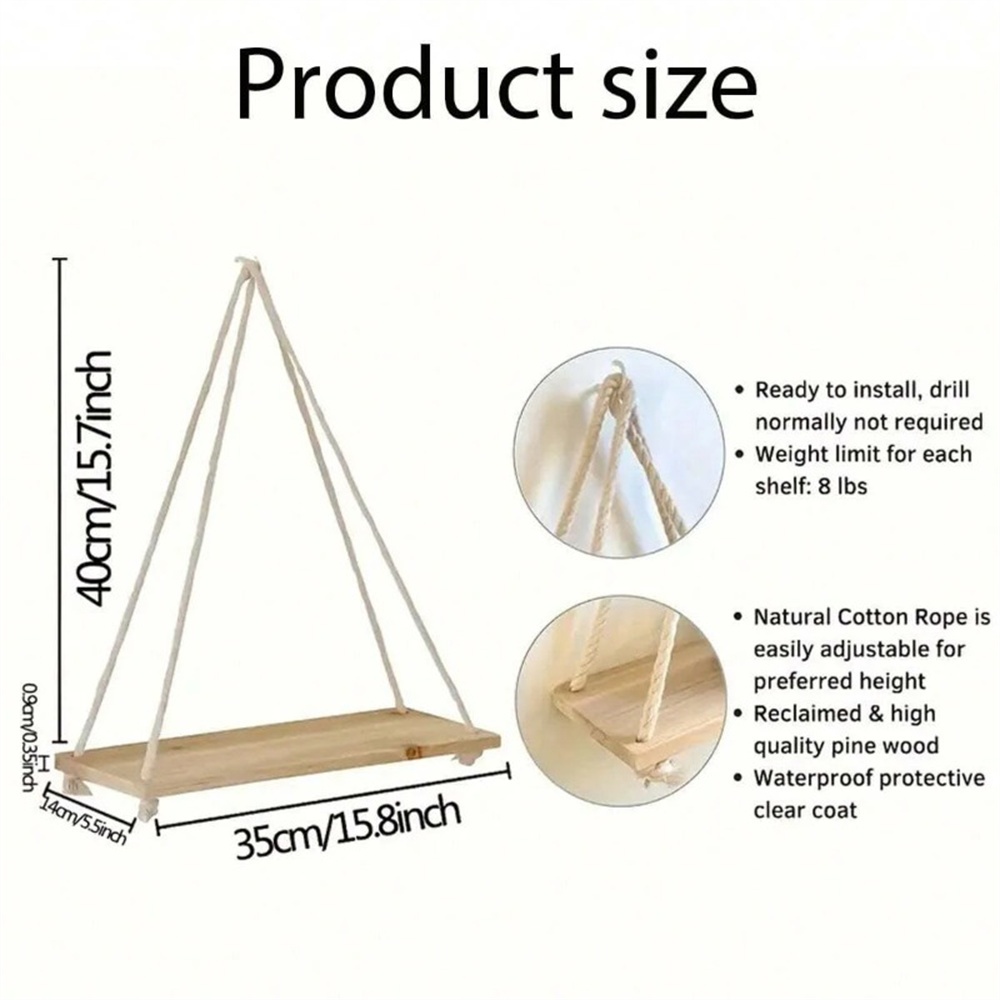 1 stuk houten hangende plank,  - Flower Wall Panel recensie en prijs