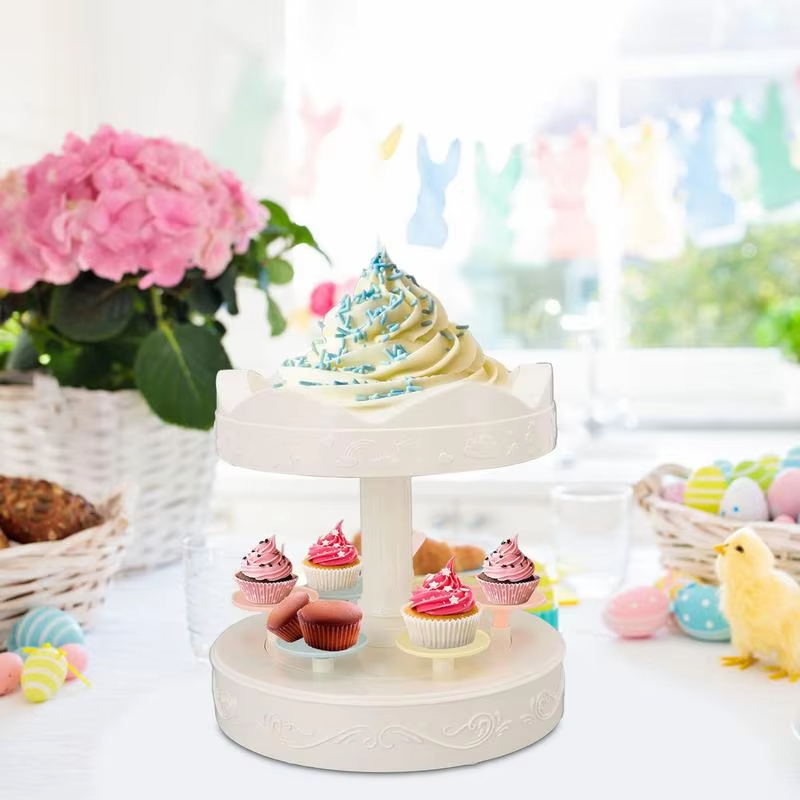 2-laags automatisch roterende  - Cupcake Stand Tier recensie en prijs