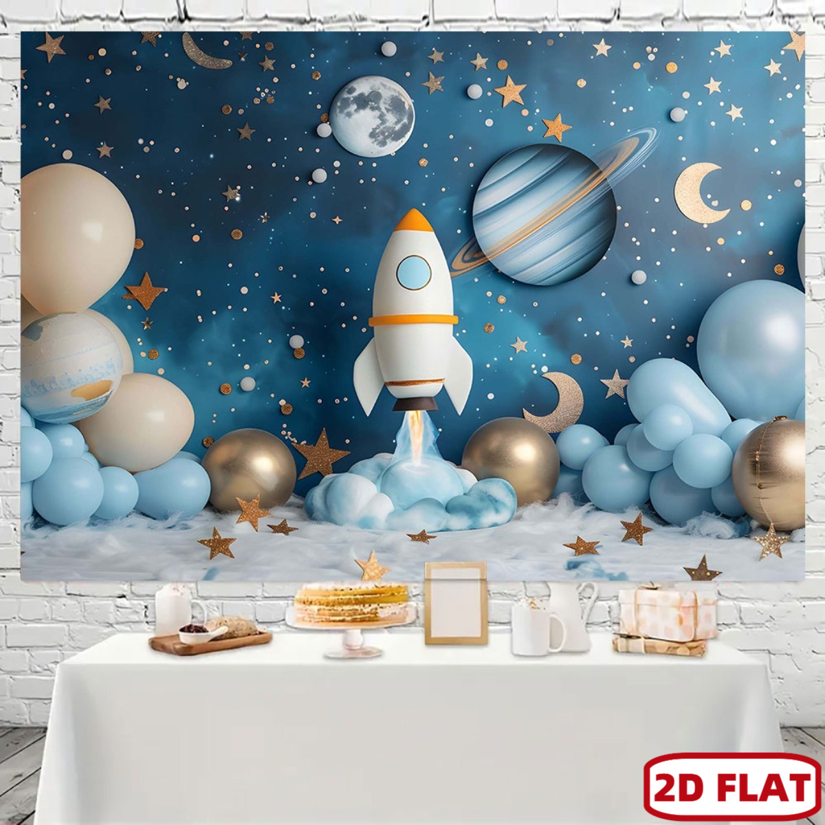 2D platte 1pc ruimte-thema fee - Event Launch Party recensie en prijs