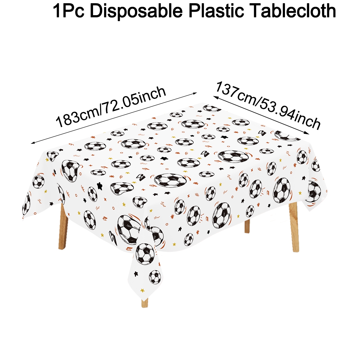 183x137cm voetbalthema wegwerp - Table Cloth Disposable recensie en prijs
