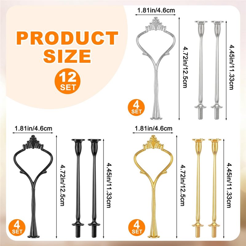 ABVC Hardware Kit 12 Sets 3-la - Cupcake Stand Tier recensie en prijs