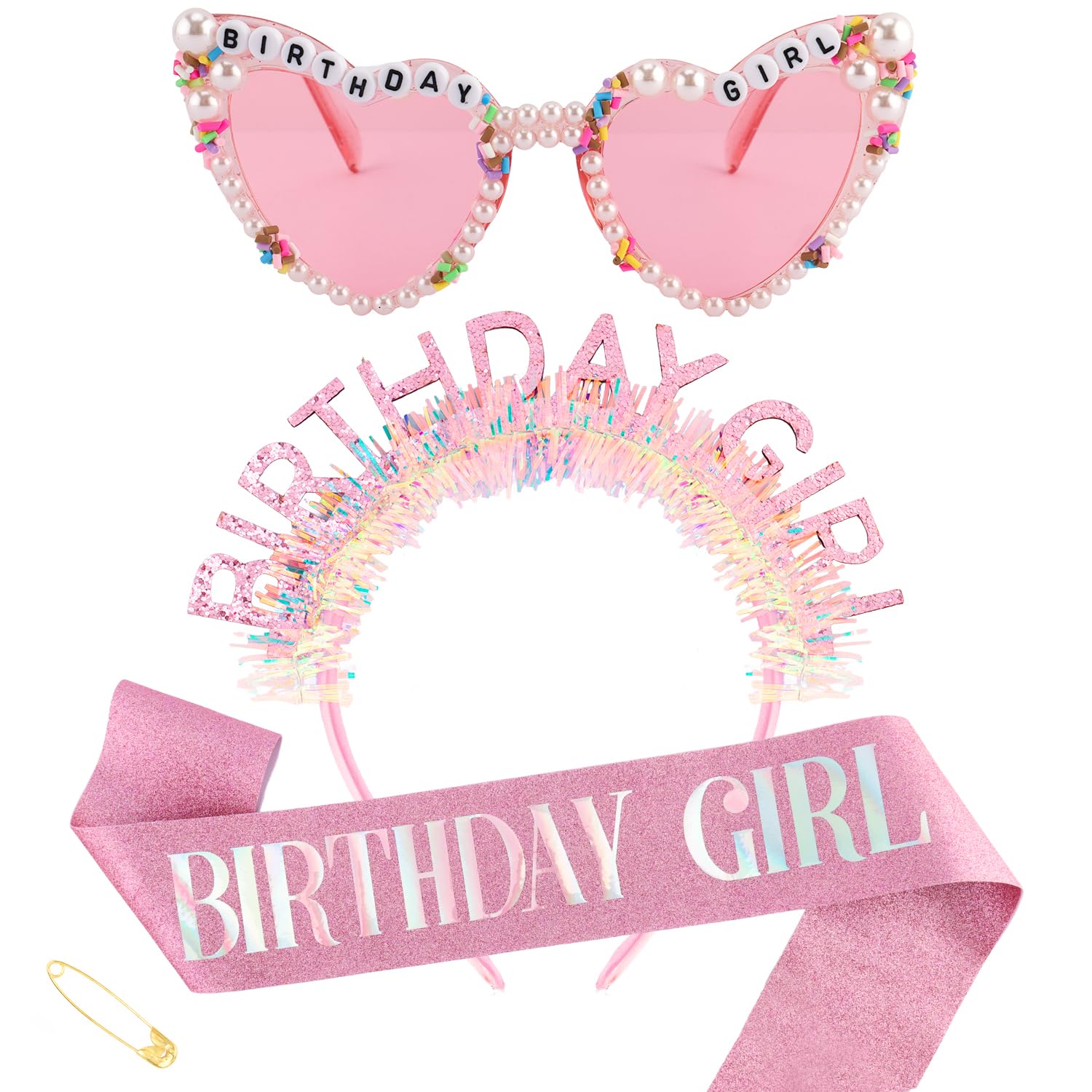 Verjaardagsslinger met hoofdba - Birthday Sash Glitter recensie en prijs
