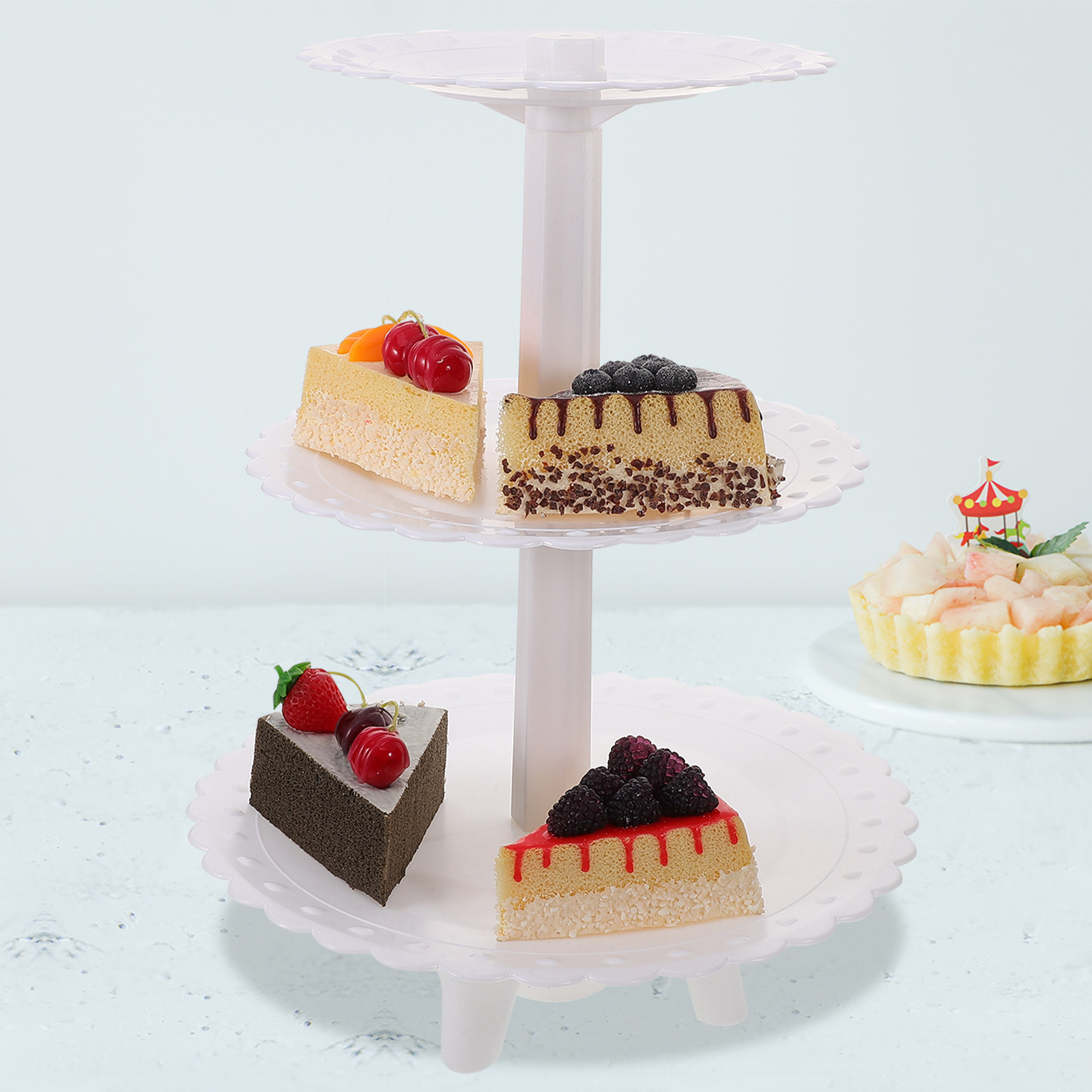 Drie-laags plastic taartplatea - Cupcake Stand Tier recensie en prijs