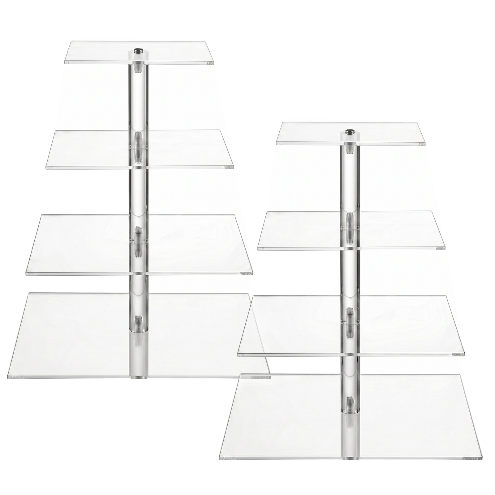 4-laags transparante cupcake s - Cupcake Stand Tier recensie en prijs