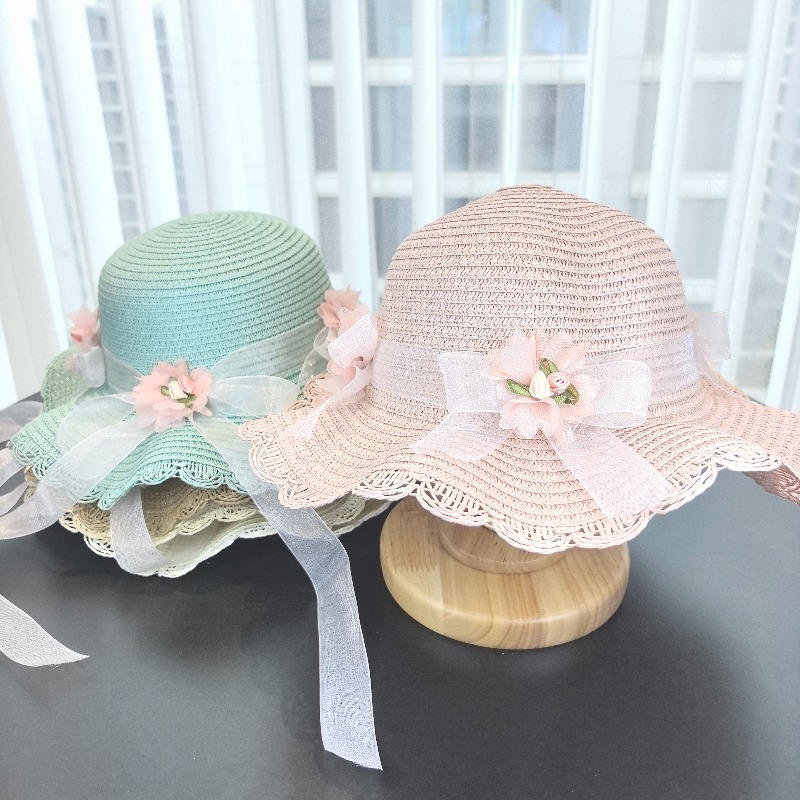 Meisjes 2-delige strohoed effe - Paper Straw Color recensie en prijs