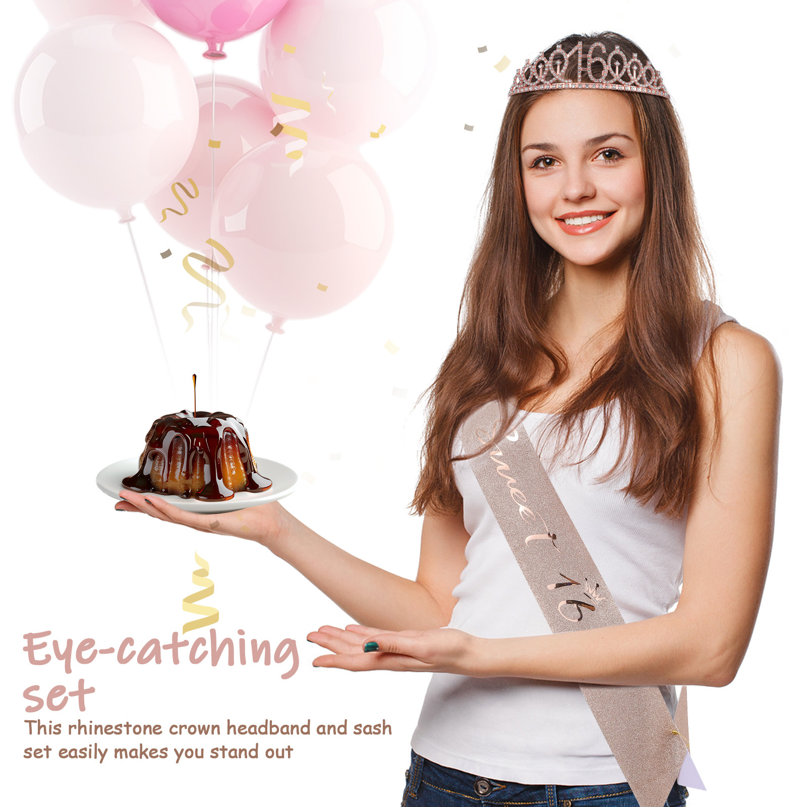 1Set Glinsterende Verjaardagst - Birthday Sash Glitter recensie en prijs