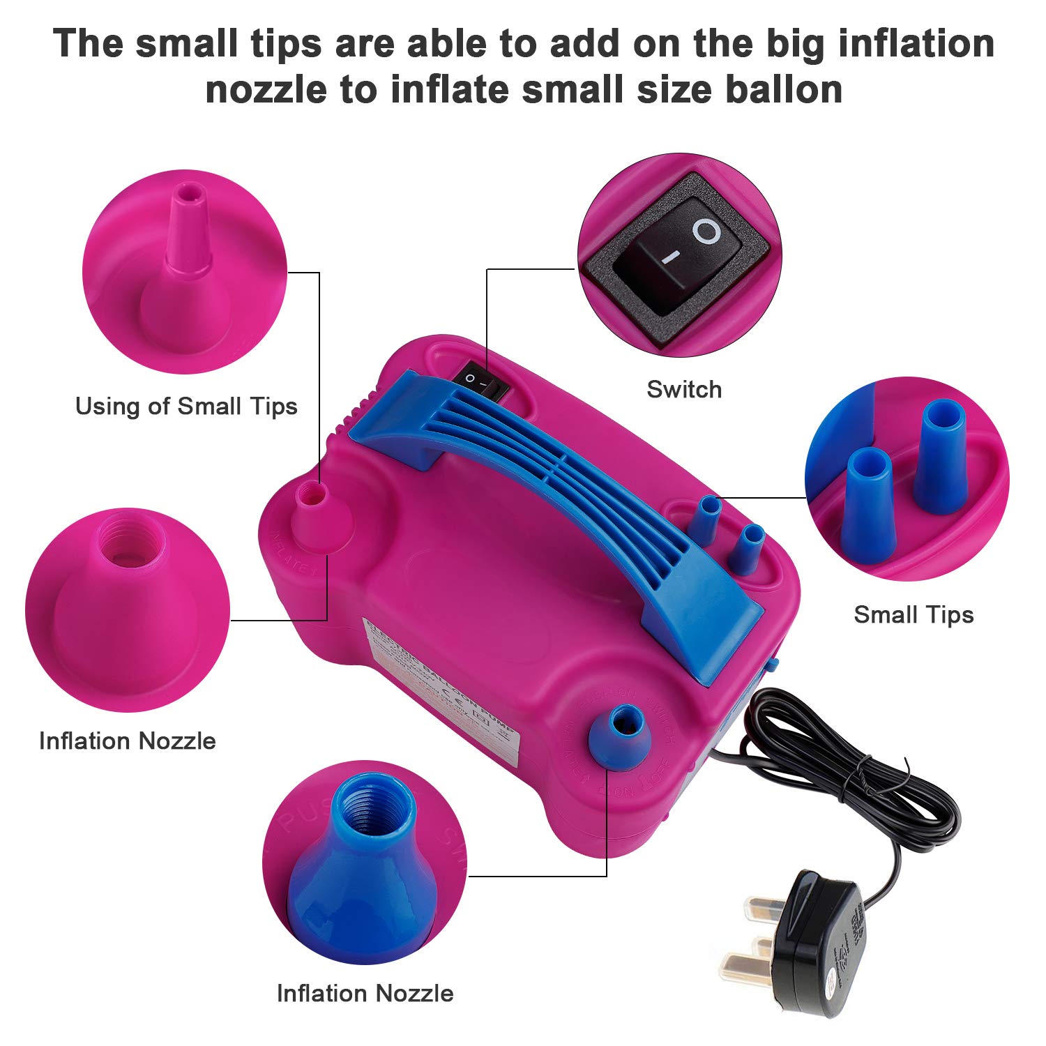 Draagbare elektrische ballonbl - Balloon Pump Hand recensie en prijs